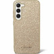 Guess Samsung Galaxy S24 Glitter Script Σκληρή Θήκη με Πλαίσιο Σιλικόνης - Gold - GUHCS24SHGGSHD