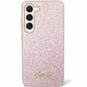 Guess Samsung Galaxy S24+ Glitter Script Σκληρή Θήκη με Πλαίσιο Σιλικόνης - Pink - GUHCS24MHGGSHP