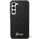 Guess Samsung Galaxy S24+ Glitter Script Σκληρή Θήκη με Πλαίσιο Σιλικόνης - Black - GUHCS24MHGGSHK