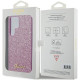 Guess Samsung Galaxy S24 Ultra Glitter Script Σκληρή Θήκη με Πλαίσιο Σιλικόνης - Purple - GUHCS24LHGGSHU