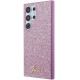 Guess Samsung Galaxy S24 Ultra Glitter Script Σκληρή Θήκη με Πλαίσιο Σιλικόνης - Purple - GUHCS24LHGGSHU