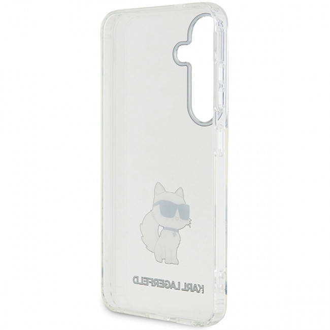 Karl Lagerfeld Samsung Galaxy S24 - IML Choupette Σκληρή Θήκη με Πλαίσιο Σιλικόνης - Διάφανη - KLHCS24SHNCHTCT