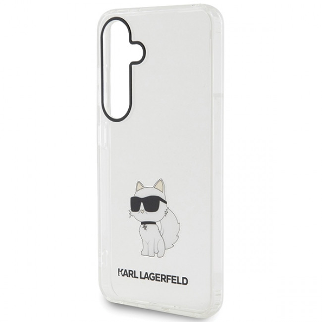 Karl Lagerfeld Samsung Galaxy S24 - IML Choupette Σκληρή Θήκη με Πλαίσιο Σιλικόνης - Διάφανη - KLHCS24SHNCHTCT