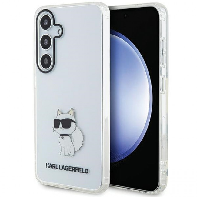 Karl Lagerfeld Samsung Galaxy S24 - IML Choupette Σκληρή Θήκη με Πλαίσιο Σιλικόνης - Διάφανη - KLHCS24SHNCHTCT