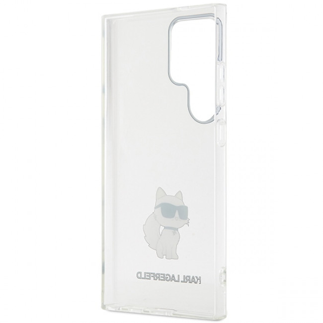 Karl Lagerfeld Samsung Galaxy S24 Ultra - IML Choupette Σκληρή Θήκη με Πλαίσιο Σιλικόνης - Διάφανη - KLHCS24LHNCHTCT