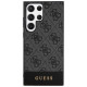 Guess Samsung Galaxy S24 Ultra - 4G Stripe Collection Θήκη με Επένδυση Συνθετικού Δέρματος - Black - GUHCS24LG4GLGR