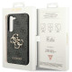 Guess Samsung Galaxy S24+ - 4G Big Metal Logo Θήκη με Επένδυση Συνθετικού Δέρματος - Black - GUHCS24M4GMGGR