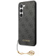 Guess Samsung Galaxy S24 - 4G Charms Collection Θήκη με Επένδυση Συνθετικού Δέρματος - Black - GUHCS24SGF4GGR