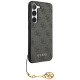 Guess Samsung Galaxy S24+ - 4G Charms Collection Θήκη με Επένδυση Συνθετικού Δέρματος - Black - GUHCS24MGF4GGR