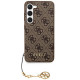 Guess Samsung Galaxy S24+ - 4G Charms Collection Θήκη με Επένδυση Συνθετικού Δέρματος - Brown - GUHCS24MGF4GBR