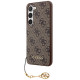 Guess Samsung Galaxy S24+ - 4G Charms Collection Θήκη με Επένδυση Συνθετικού Δέρματος - Brown - GUHCS24MGF4GBR