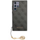 Guess Samsung Galaxy S24 Ultra - 4G Charms Collection Θήκη με Επένδυση Συνθετικού Δέρματος - Black - GUHCS24LGF4GGR