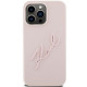 Karl Lagerfeld iPhone 15 Pro Max Silicone Karl Script Θήκη Σιλικόνης - Pink - KLHCP15XSKSBMCP