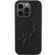 Karl Lagerfeld iPhone 15 Pro Max Silicone Karl Script Θήκη Σιλικόνης - Black - KLHCP15XSKSBMCK