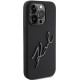 Karl Lagerfeld iPhone 15 Pro Silicone Karl Script Θήκη Σιλικόνης - Black - KLHCP15LSKSBMCK