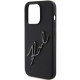 Karl Lagerfeld iPhone 15 Pro Silicone Karl Script Θήκη Σιλικόνης - Black - KLHCP15LSKSBMCK