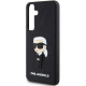 Karl Lagerfeld Samsung Galaxy S24 - 3D Rubber Ikonik Σκληρή Θήκη με Πλαίσιο Σιλικόνης - Black - KLHCS24S3DRKINK