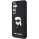 Karl Lagerfeld Samsung Galaxy S24 - 3D Rubber Ikonik Σκληρή Θήκη με Πλαίσιο Σιλικόνης - Black - KLHCS24S3DRKINK