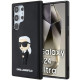 Karl Lagerfeld Samsung Galaxy S24 Ultra - 3D Rubber Ikonik Σκληρή Θήκη με Πλαίσιο Σιλικόνης - Black - KLHCS24L3DRKINK