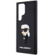 Karl Lagerfeld Samsung Galaxy S24 Ultra - 3D Rubber Ikonik Σκληρή Θήκη με Πλαίσιο Σιλικόνης - Black - KLHCS24L3DRKINK