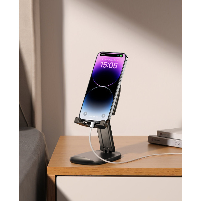 Joyroom Foldable Phone Stand Αναδιπλούμενη Βάση Στήριξης Κινητών - Black - JR-ZS371