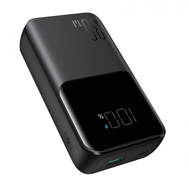 Joyroom JR-PBC07 Mini PowerBank 20000mAH 30W με Ενσωματωμένα Καλώδια Type-C / Lightning και 1 θύρα Type-C και 1 Θύρα USB - Black