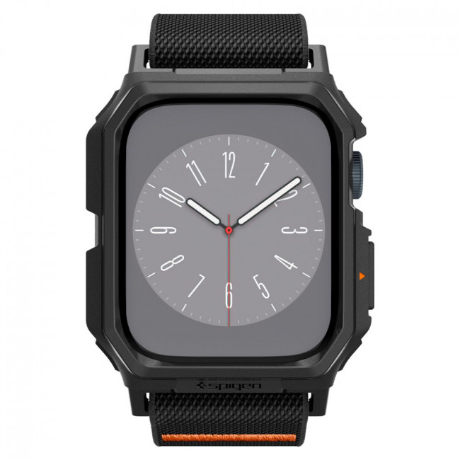 Spigen Λουράκι Apple Watch 4 / 5 / 6 / 7 / 8 / 9 / SE / SE 2 - 44 / 45 mm με Θήκη Προστασίας Lite Fit Pro - Matte Black