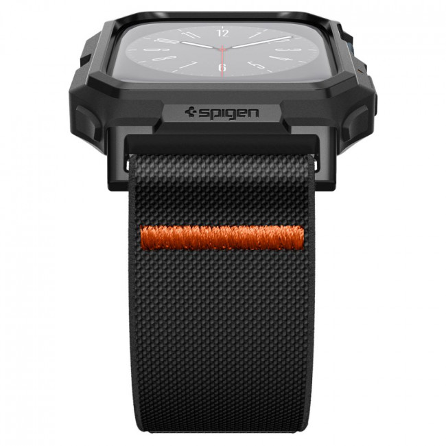 Spigen Λουράκι Apple Watch 4 / 5 / 6 / 7 / 8 / 9 / SE / SE 2 - 44 / 45 mm με Θήκη Προστασίας Lite Fit Pro - Matte Black