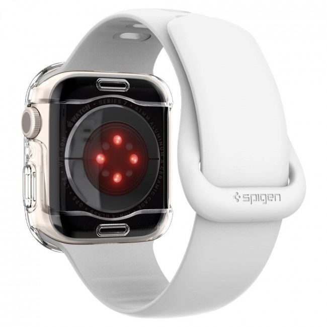 Spigen Θήκη Apple Watch 7 / 8 / 9 - 41mm με Προστασία Οθόνης Ultra Hybrid - Crystal Clear