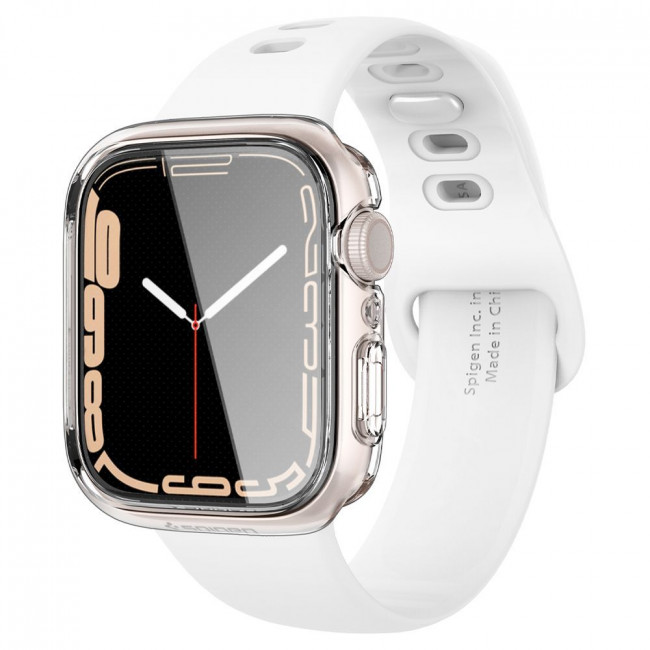 Spigen Θήκη Apple Watch 7 / 8 / 9 - 41mm με Προστασία Οθόνης Ultra Hybrid - Crystal Clear