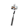 Tech-Protect L05S Ασύρματο Selfie Stick Τρίποδο με Τηλεχειριστήριο Bluetooth και Ενσωματωμένη Λάμπα LED - Black