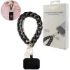 Guess Acrylic 4G Charm Universal Big Hand Strap - Αλυσίδα Καρπού για Θήκη Κινητού - Black - GUOUCBMC4MK