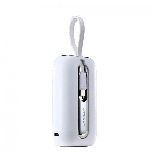 Joyroom JR-L012 Colorful Series 22.5W Power Bank 10000mAh με 1 Θύρα Type-C και Ενσωματωμένα Καλώδια Lightning και Type-C - White