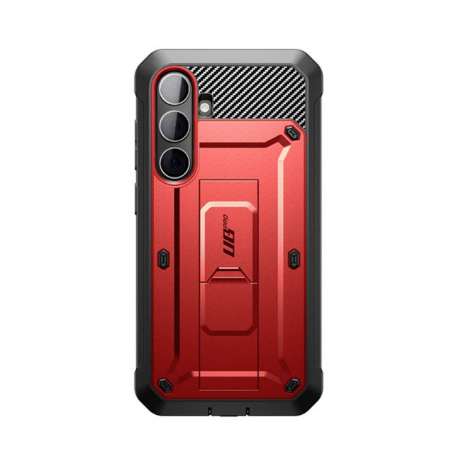 Supcase Samsung Galaxy S24 Unicorn Beetle Pro 2 Σκληρή Θήκη με Προστασία Οθόνης και Stand - Red