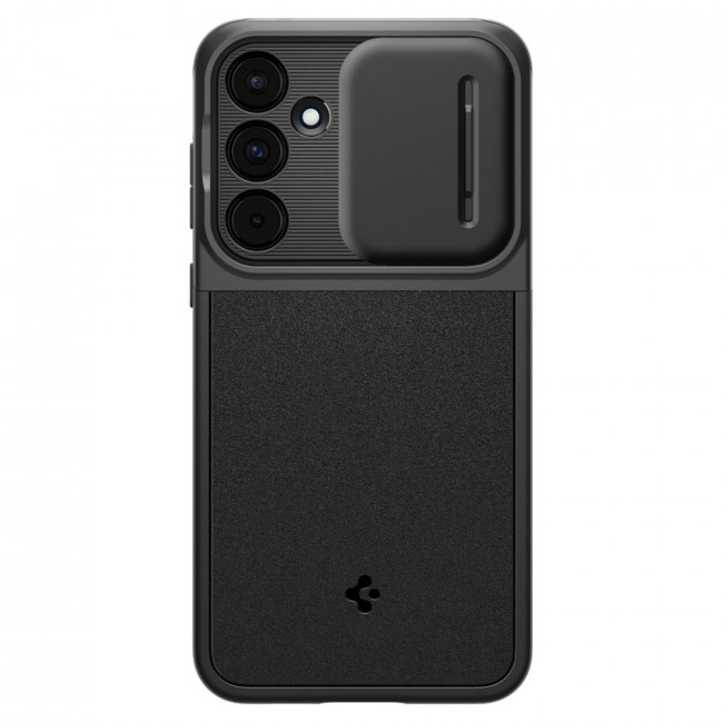 Spigen Samsung Galaxy A55 5G Optik Armor Θήκη Σιλικόνης με Κάλυμμα για την Κάμερα - Black