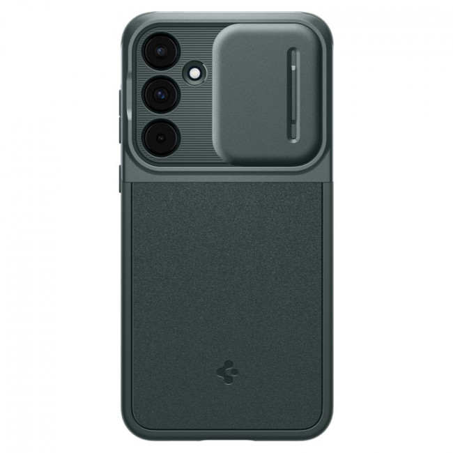 Spigen Samsung Galaxy A55 5G Optik Armor Θήκη Σιλικόνης με Κάλυμμα για την Κάμερα - Abyss Green