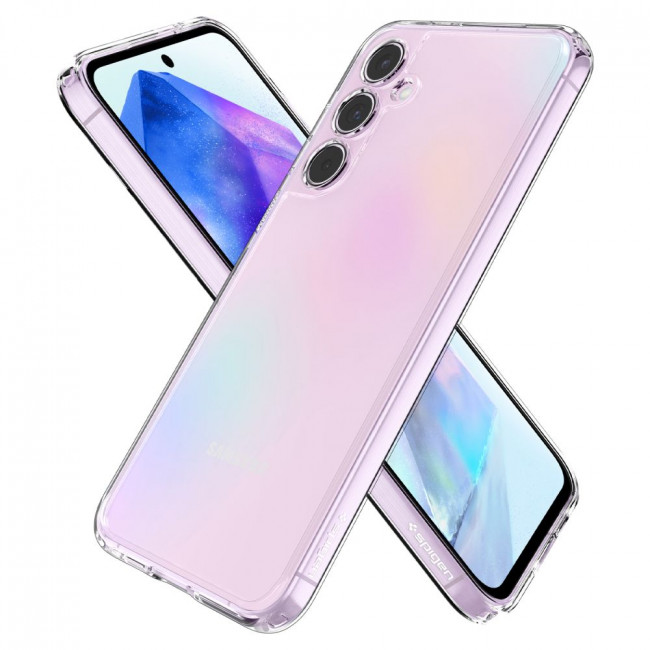 Spigen Samsung Galaxy A55 5G Σκληρή Θήκη με Πλαίσιο Σιλικόνης Ultra Hybrid - Crystal Clear