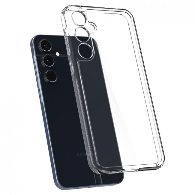 Spigen Samsung Galaxy A55 5G Σκληρή Θήκη με Πλαίσιο Σιλικόνης Ultra Hybrid - Crystal Clear