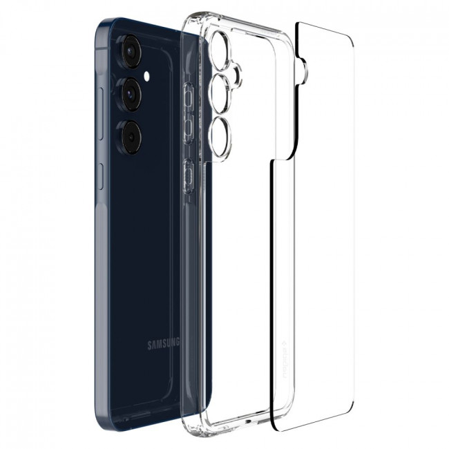 Spigen Samsung Galaxy A55 5G Σκληρή Θήκη με Πλαίσιο Σιλικόνης Ultra Hybrid - Crystal Clear