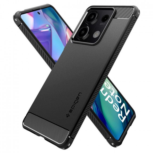 Spigen Xiaomi Redmi Note 13 5G Θήκη TPU Rugged Armor - Matte Black