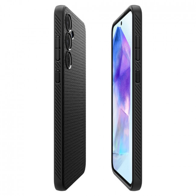 Spigen Samsung Galaxy A55 5G Liquid Air Θήκη Σιλικόνης - Matte Black