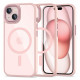 Tech-Protect iPhone 15 MagMat Σκληρή Θήκη με Πλαίσιο Σιλικόνης και MagSafe - Pink / Διάφανη