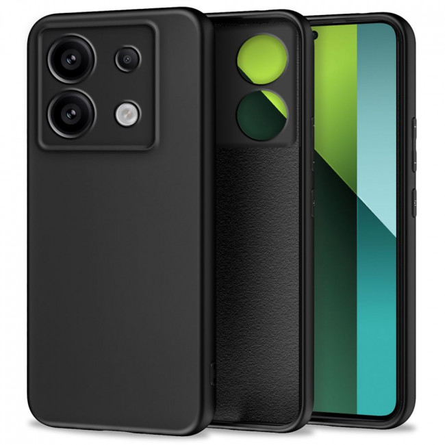 Tech-Protect Xiaomi Redmi Note 13 Pro 5G / Poco X6 5G Icon Θήκη Σιλικόνης Rubber TPU - Black