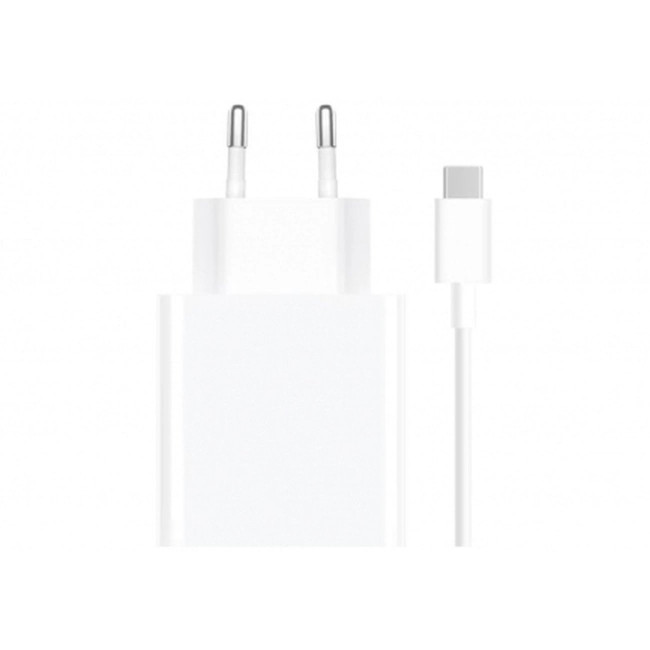 Xiaomi Travel Charger Combo 67W - Οικιακός Φορτιστής Γρήγορης Φόρτισης με Θύρα USB και Καλώδιο USB to Type-C - White - BHR6035EU