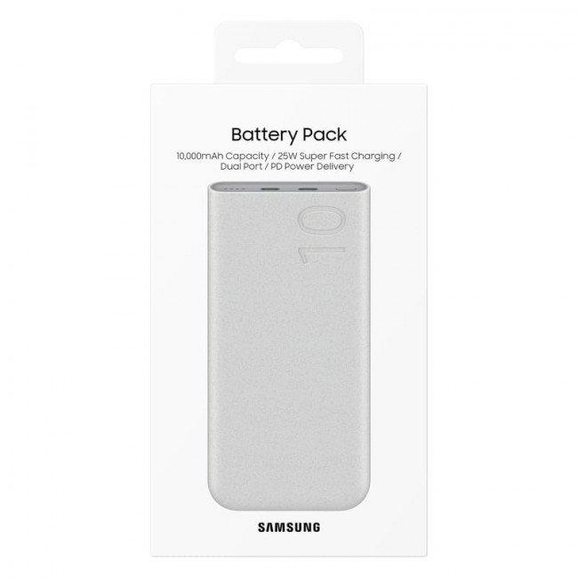 Samsung Fast Charge 25W Power Bank 10000mAh με 2 Θύρες Type-C - Beige - EB-P3400XUEGEU