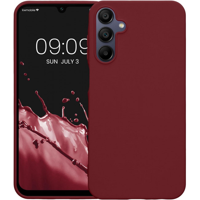 KW Samsung Galaxy A15 4G / A15 5G Θήκη Σιλικόνης TPU - Bordeaux Purple - KWM000021MH010C