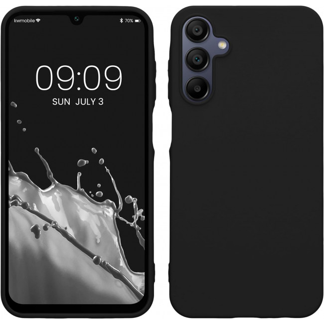 KW Samsung Galaxy A15 4G / A15 5G Θήκη Σιλικόνης TPU - Black - KWM000021MH001C