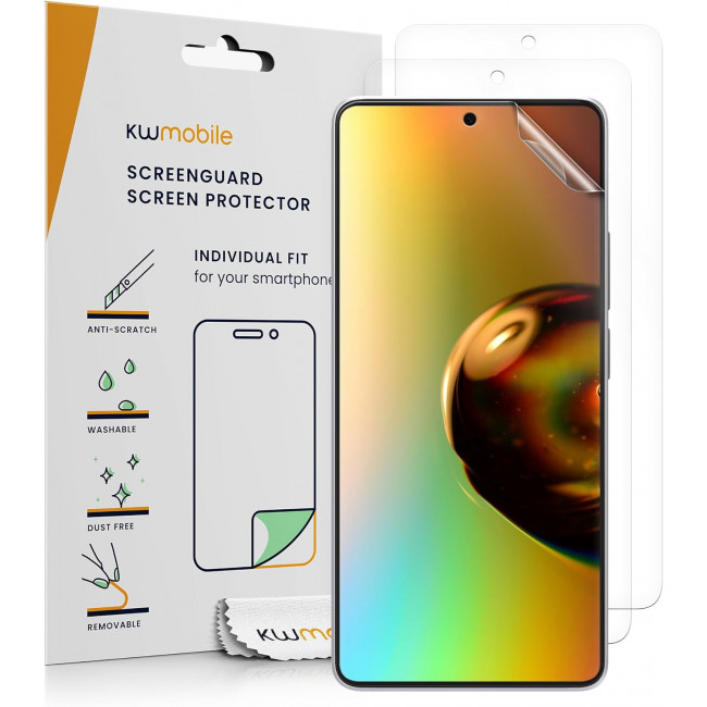 KW Xiaomi Redmi Note 13 Pro 5G / Poco X6 5G - Τρεις Μεμβράνες Προστασίας Οθόνης - Διάφανες - KWM000020LI001C