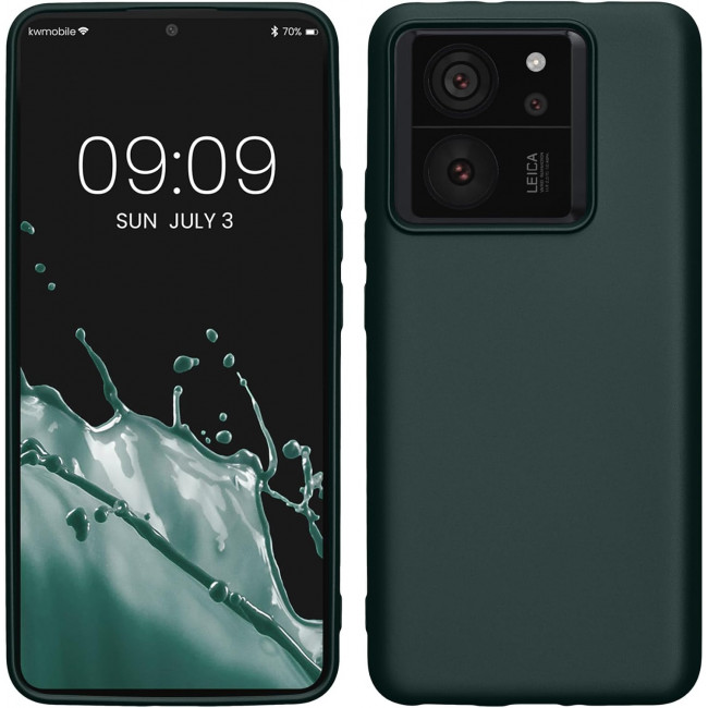 KW Xiaomi 13T / 13T Pro Θήκη Σιλικόνης TPU - Metallic Petrol