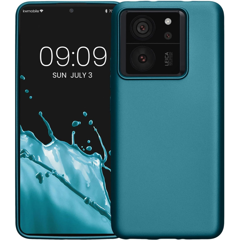 KW Xiaomi 13T / 13T Pro Θήκη Σιλικόνης TPU - Metallic Caribbean Blue